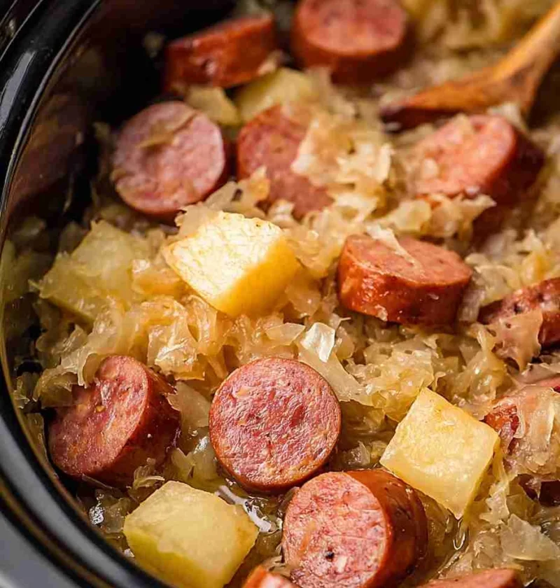 Slow Cooker Kielbasa And Sauerkraut Slow Cooker Kielbasa Sauerkraut