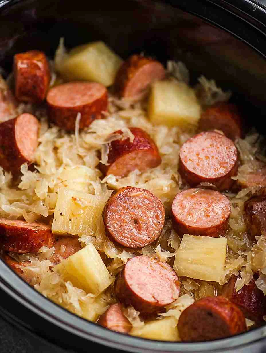Slow Cooker Kielbasa And Sauerkraut Slow Cooker Kielbasa Sauerkraut