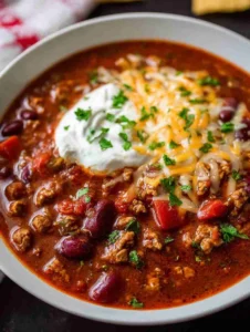 Slow Cooker Turkey Chili