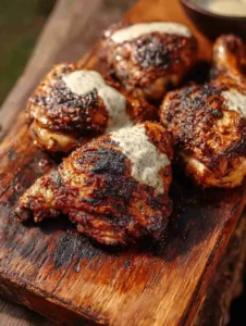 Smoky Pecan Chicken with Zesty Alabama White Sauce