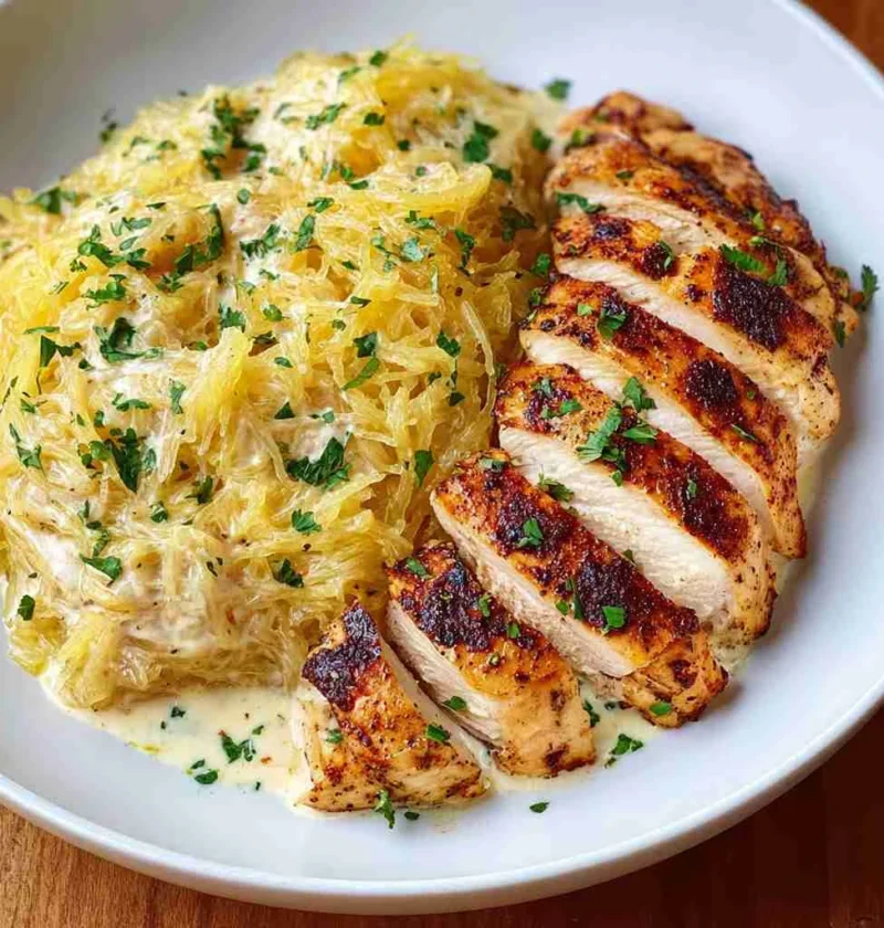 Spaghetti Squash Alfredo Recipe Easy Low Carb Spaghetti Squash Alfredo Vegan Spaghetti Squash Alfredo Recipe Gluten Free S...