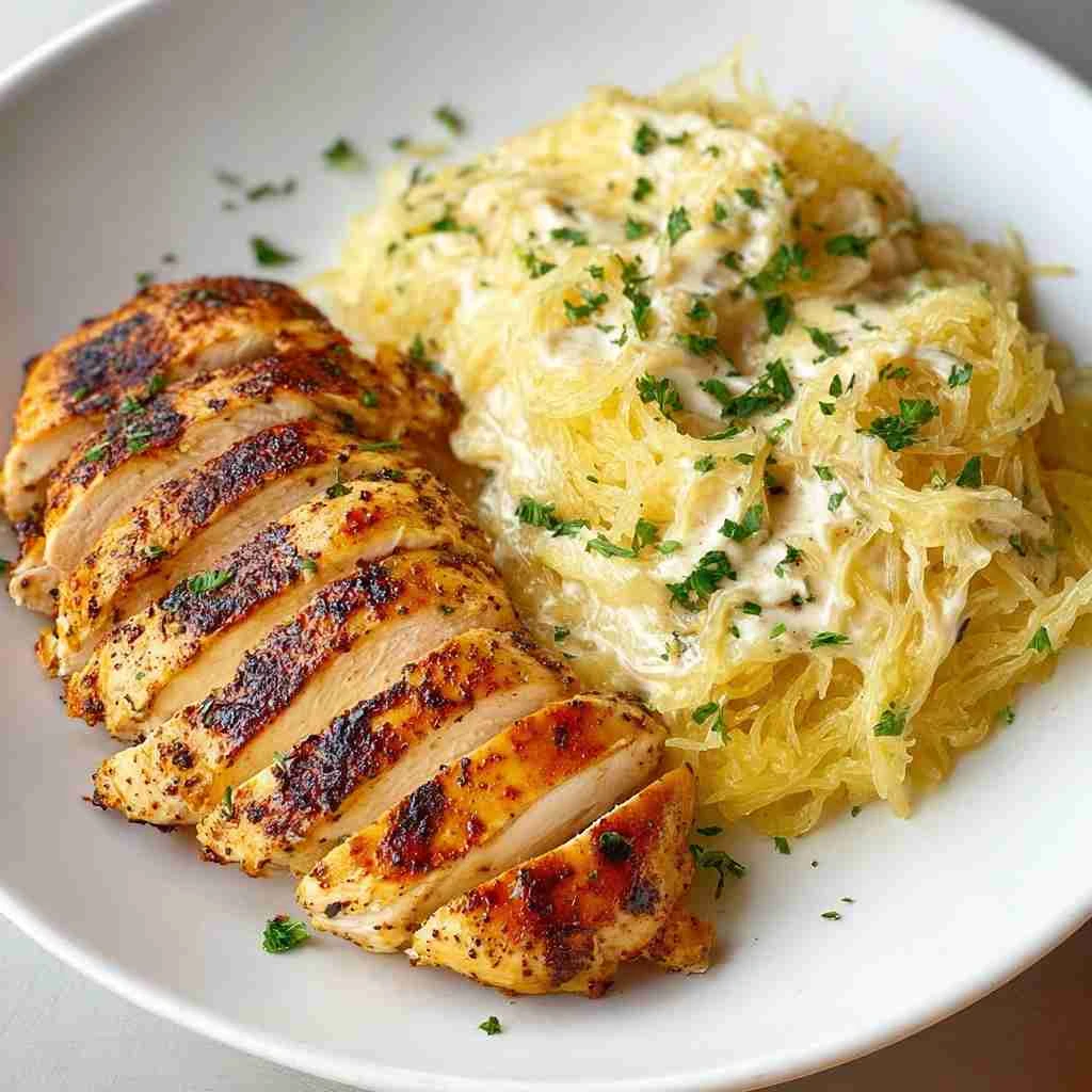 Spaghetti Squash Alfredo Recipe Easy Low Carb Spaghetti Squash Alfredo Vegan Spaghetti Squash Alfredo Recipe Gluten Free S...