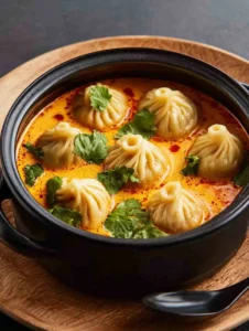 Spicy Thai Red Curry Soup Dumplings