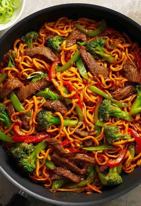 Sticky Beef Noodles Recipe Easy Homemade Sticky Beef Noodles Best Sticky Beef Noodle Sauce Gluten-free Sticky Beef Noodles...