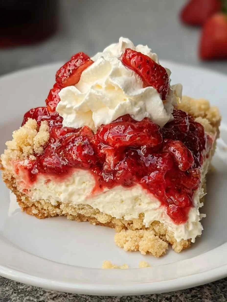 Strawberry Cheesecake Dump Cake – Easy 4-Ingredient Bliss