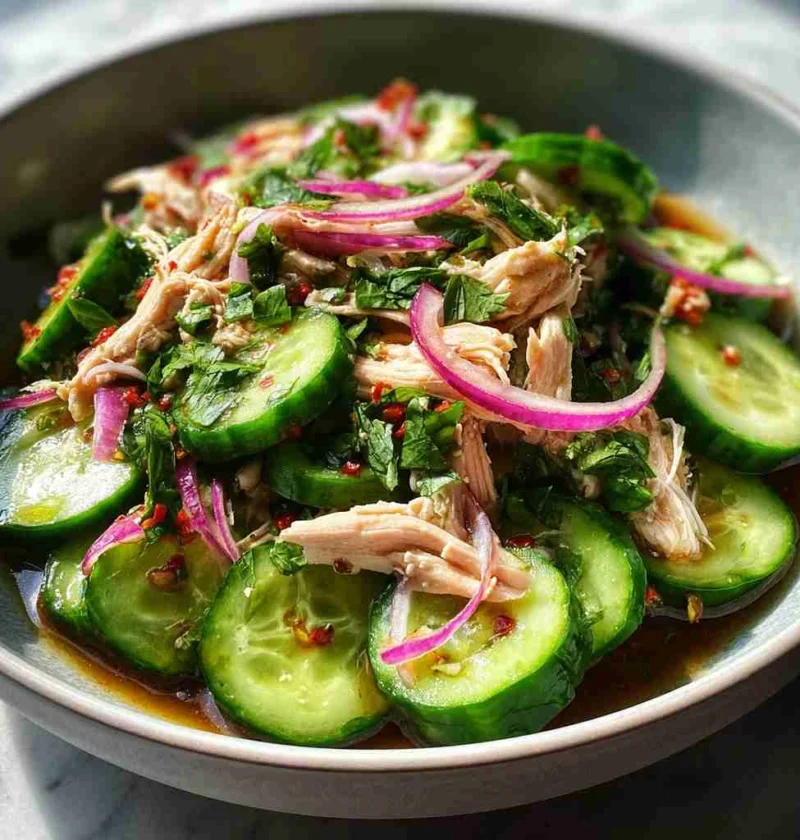 Thai Cucumber Salad Chicken