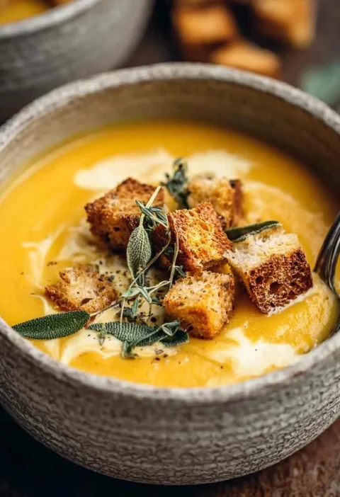 Vegan Butternut Squash Apple Soup Recipe Easy Butternut Squash Apple Soup Vegan Best Vegan Butternut Squash Soup With Appl...