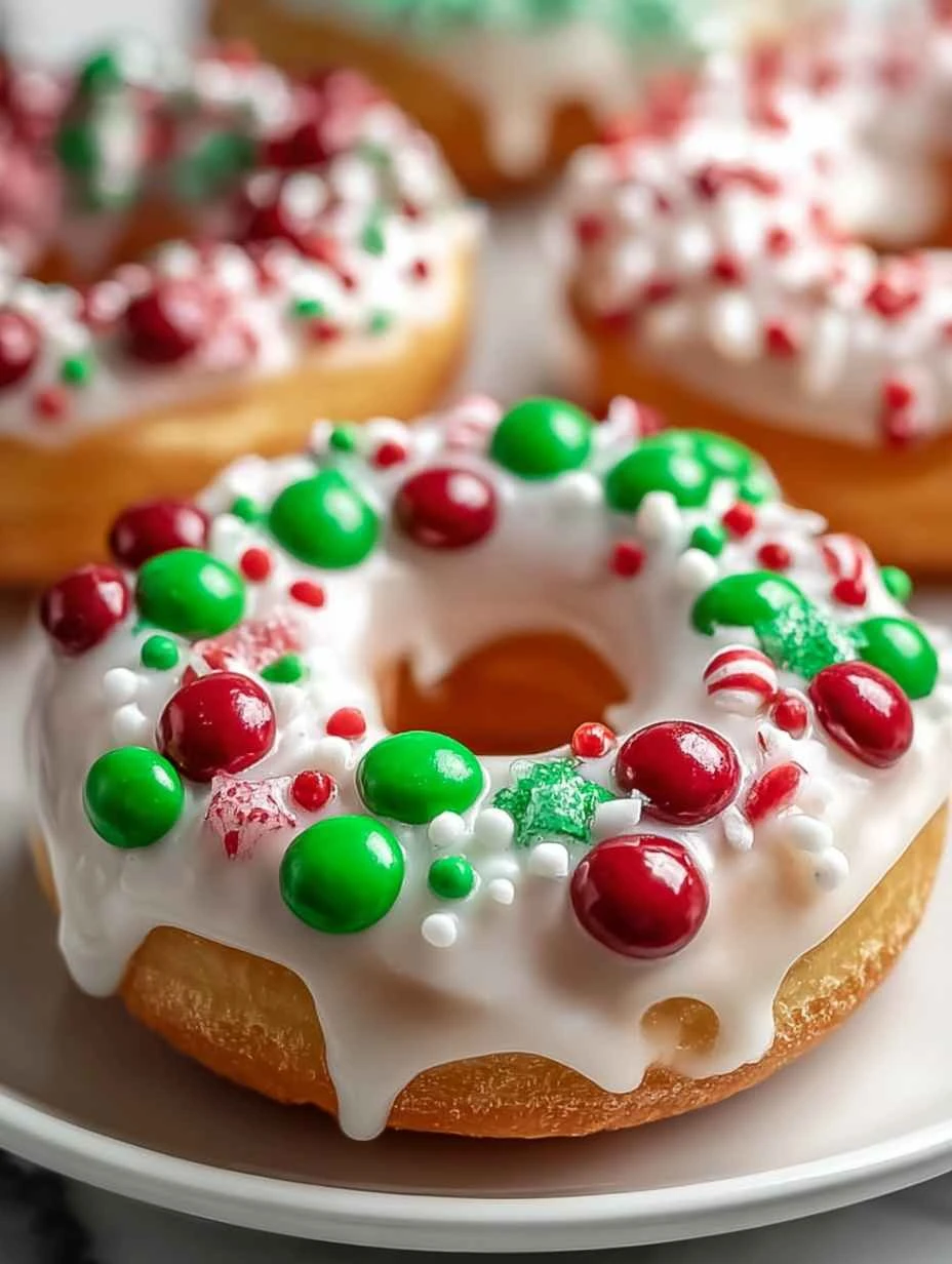 Vegan Christmas Wreath Doughnut Recipes Homemade Vegan Wreath Doughnuts Where To Buy Vegan Christmas Doughnuts Gluten-free...