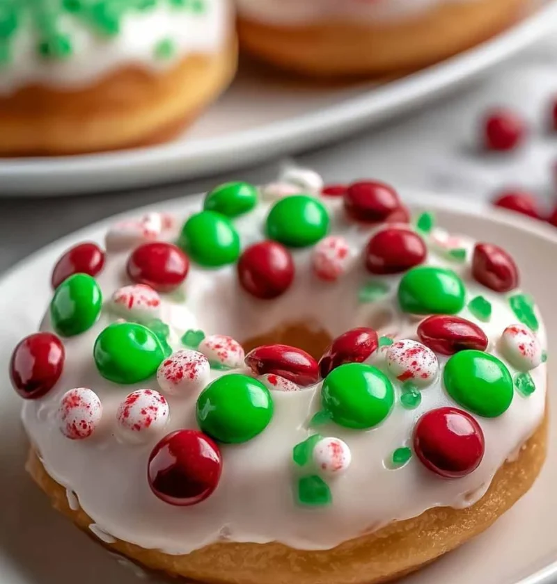 Vegan Christmas Wreath Doughnut Recipes Homemade Vegan Wreath Doughnuts Where To Buy Vegan Christmas Doughnuts Gluten-free...