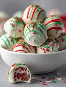 Winter Wonderland Chocolate Almond Truffles