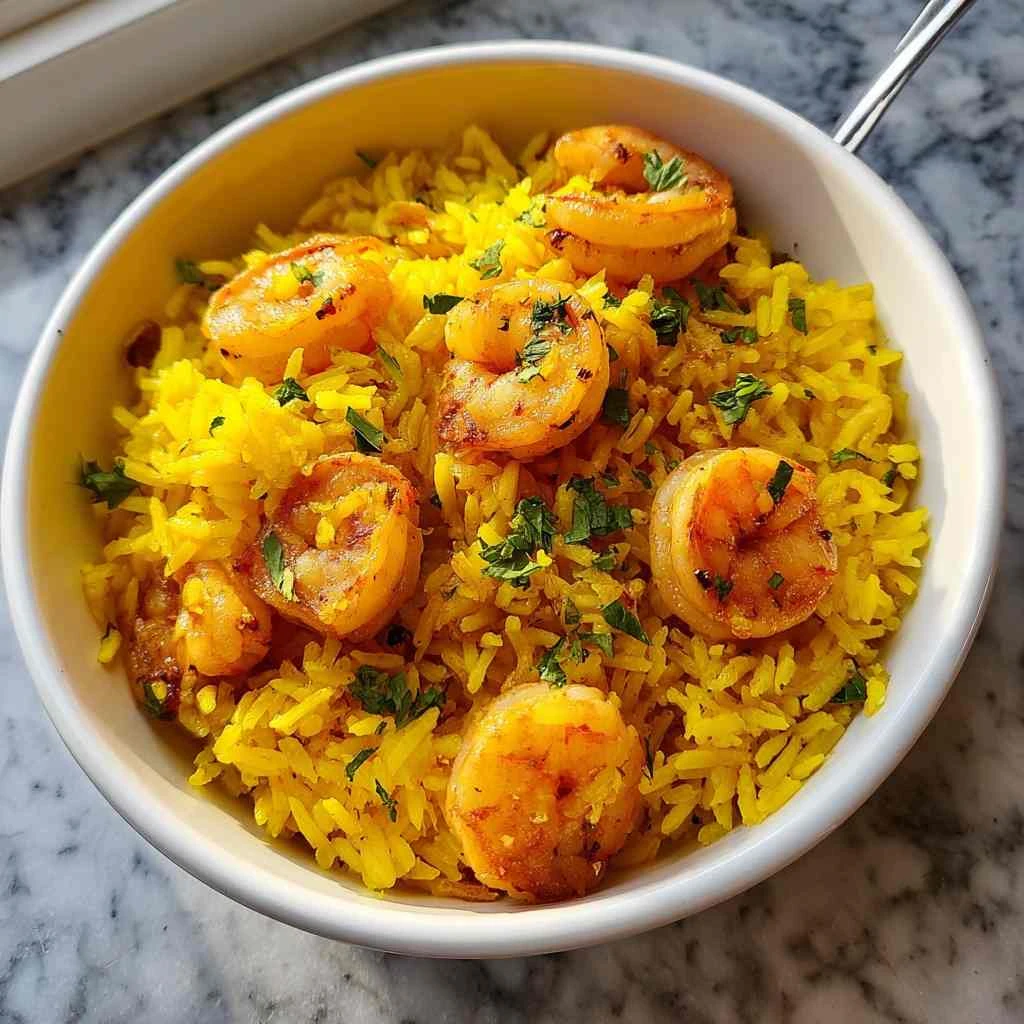 30-Minute One-Pot Saffron Shrimp and Rice
