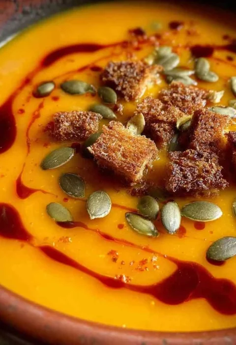 Autumnspiced Roasted Pumpkin Soup