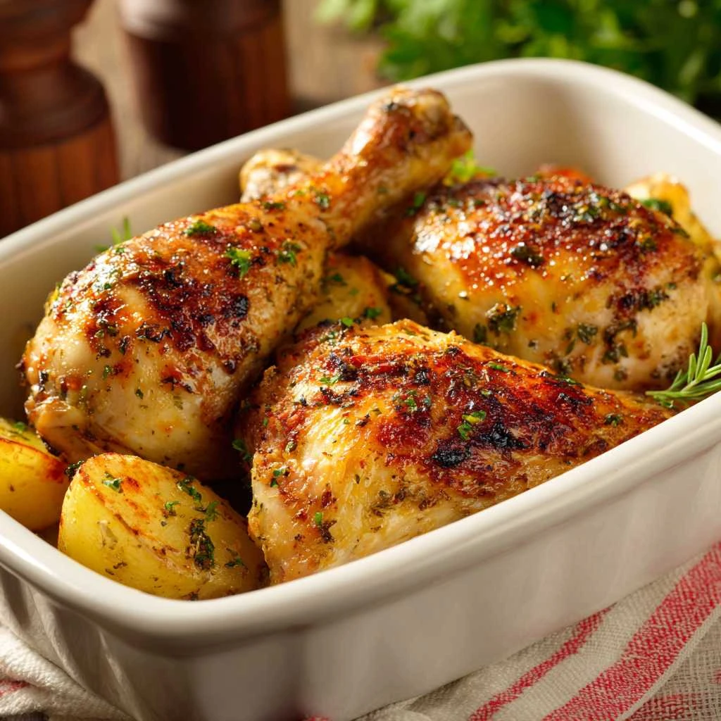 Baked Chicken Leg Quarters Recipe