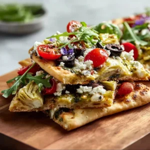 Best Mediterranean Flatbread Pizza