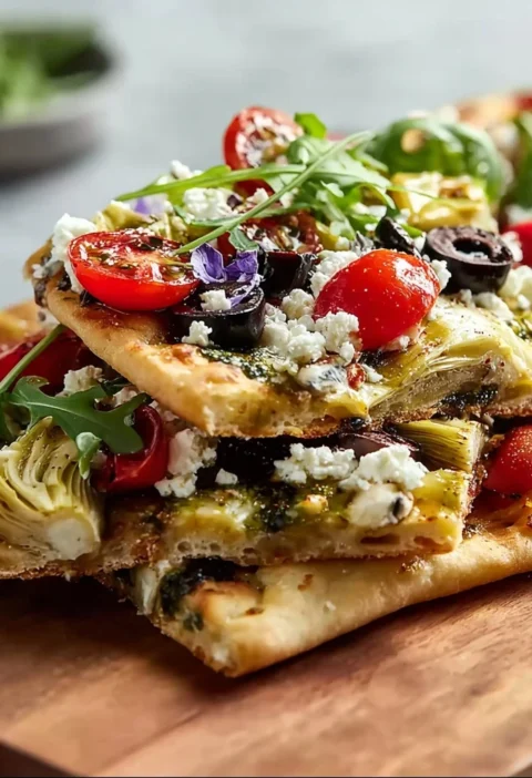 Mediterranean Flatbread Pizza