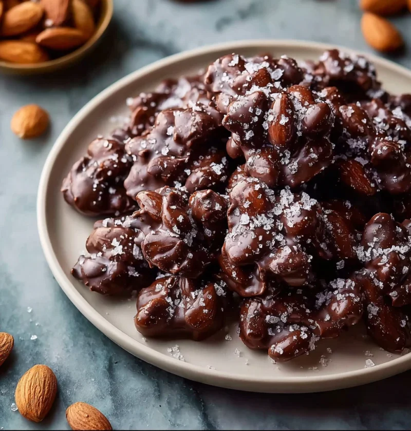 Sea Salt Dark Chocolate Almond Clusters