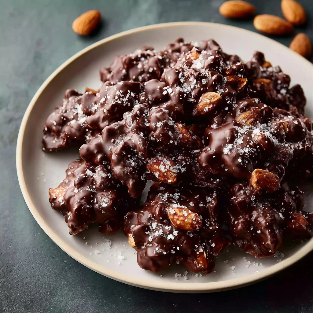 Sea Salt Dark Chocolate Almond Clusters