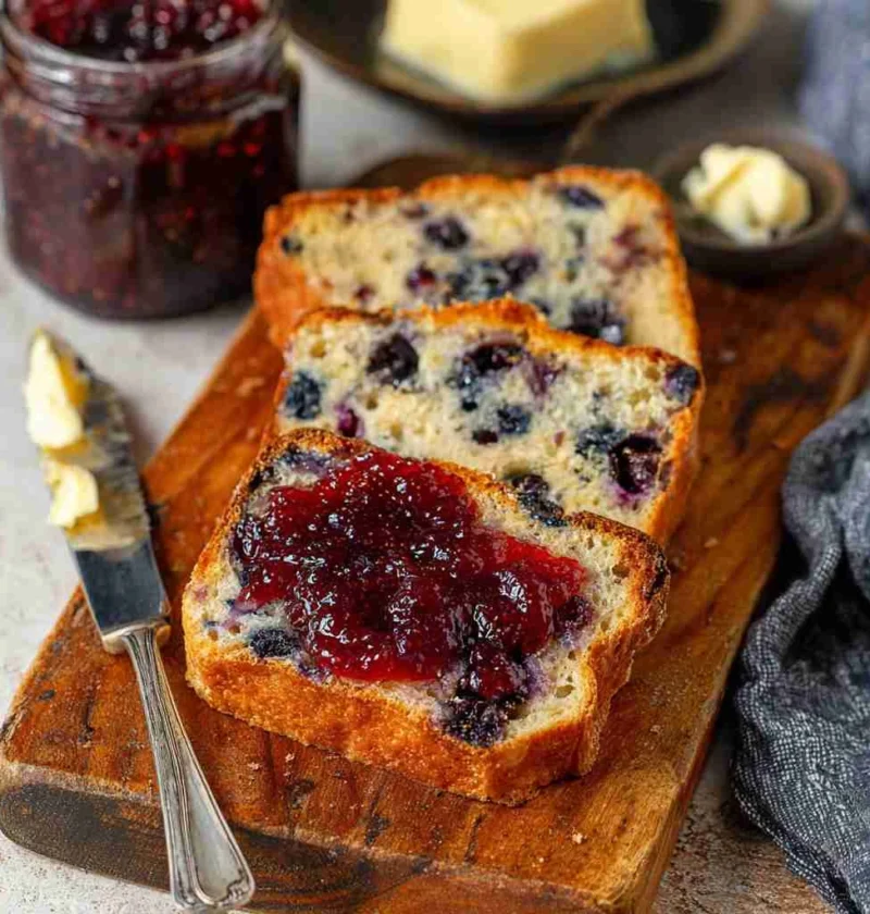 Blueberry English Muffin Bread