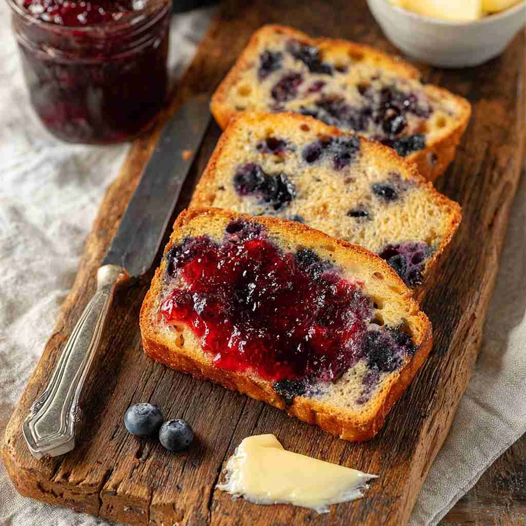 Blueberry English Muffin Bread