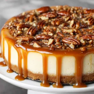 Bourbon Pecan Cheesecake