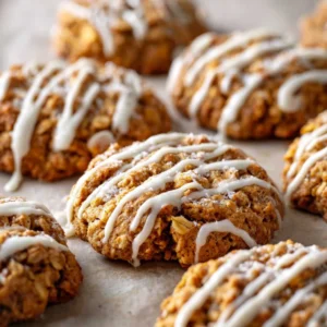 Brown Butter Pumpkin Oatmeal Cookies