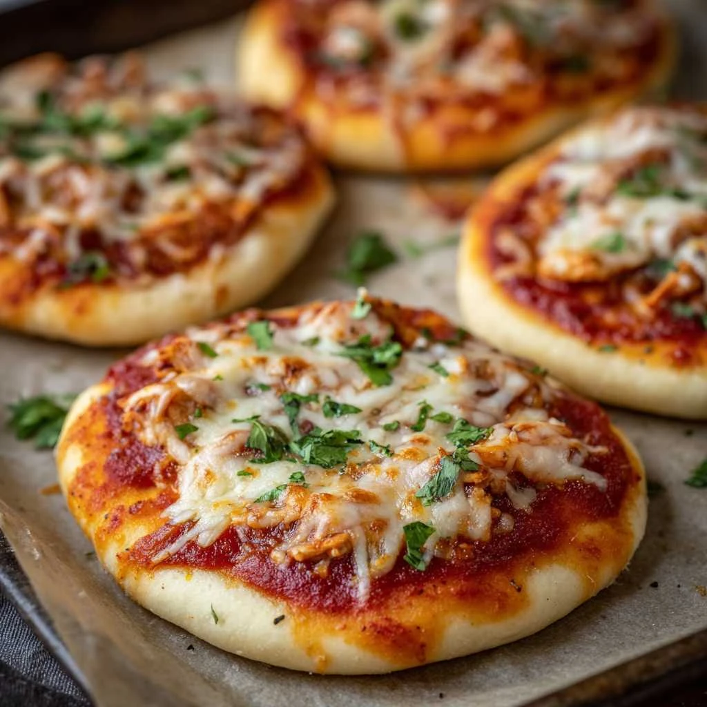 Butter Chicken Pizzas Recipe