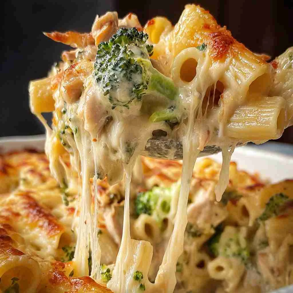 Chicken and Broccoli Alfredo Bake
