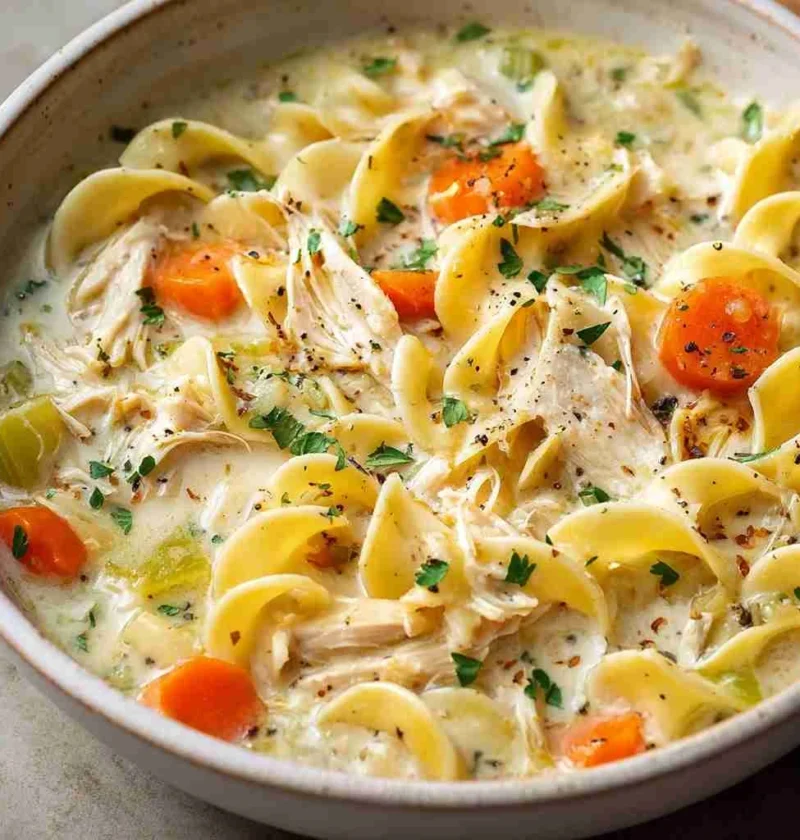 Chicken Noodle Soup Creamy Recipe Youll Love