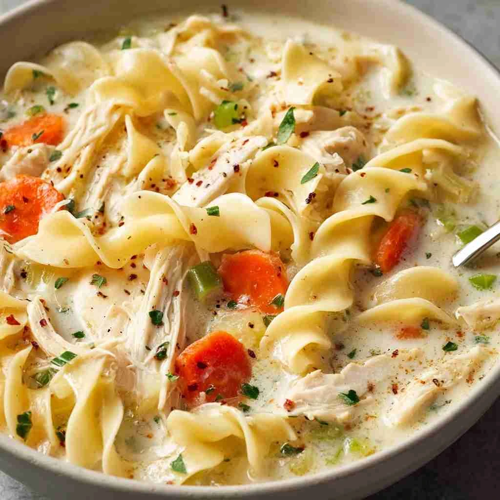Chicken Noodle Soup Creamy Recipe Youll Love