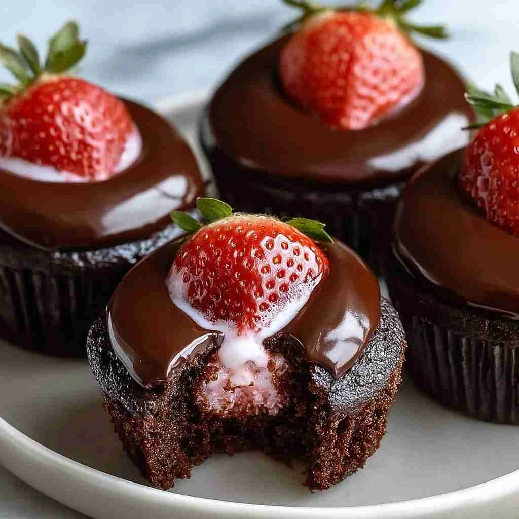 Chocolate Covered Strawberry Cupcakes – Best Ever Treat
