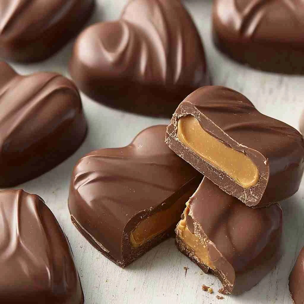 Chocolate Peanut Butter Valentines Heart Diy Gift