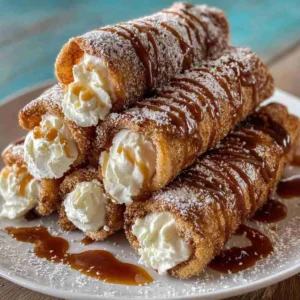 Cinnamon Roll Cheesecake Chimichanga