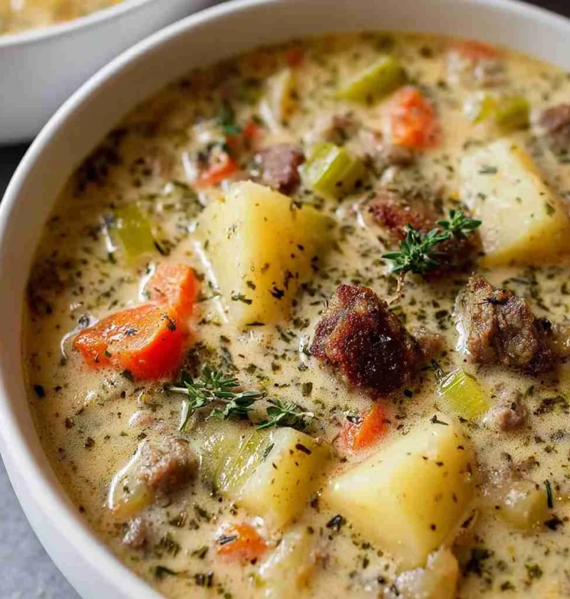 Comforting Potato Beef Chowder Recipe Cozy Nights