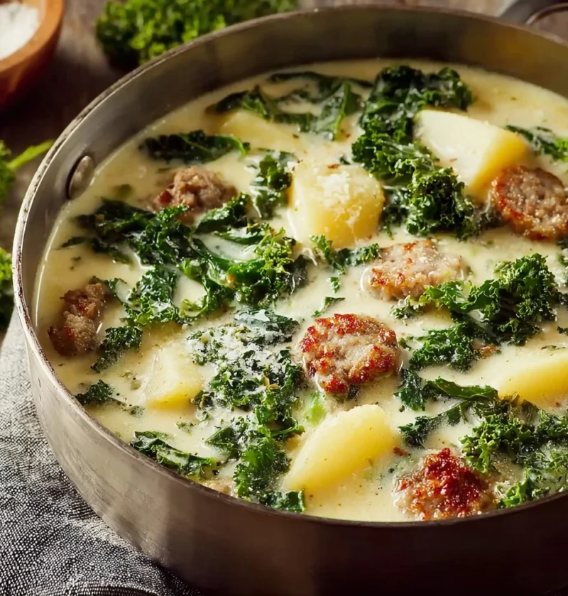 Copycat Olive Garden Sausage Kale Potato Soup