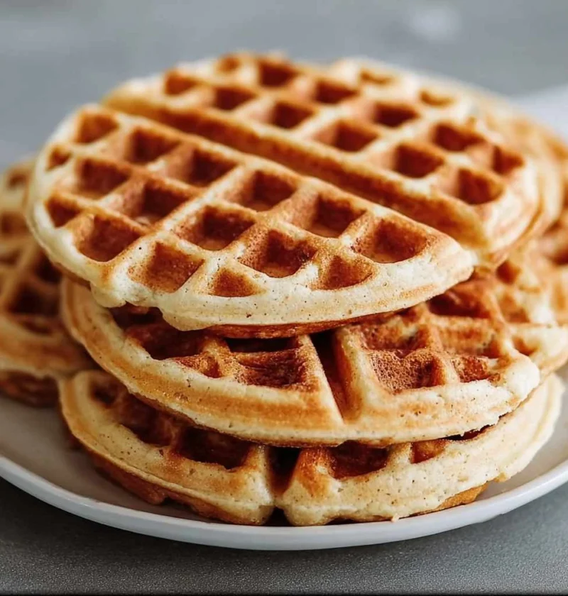 Cozy Vanilla Oat Protein Breakfast Waffles
