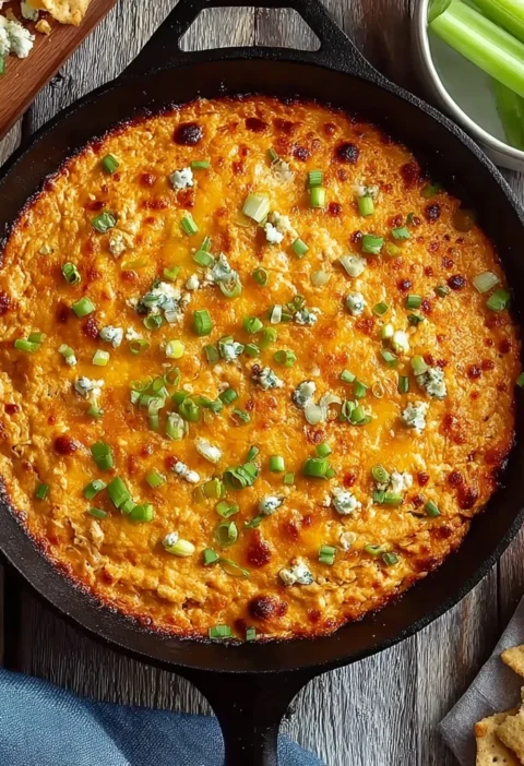 Creamy Buffalo Chicken Dip Ranch