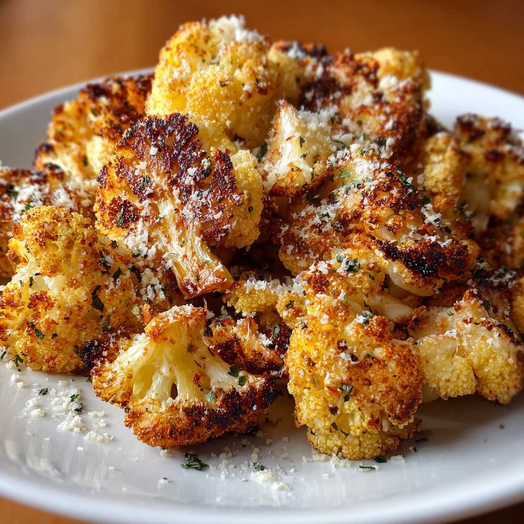 Crispy Roasted Cauliflower Cheddar