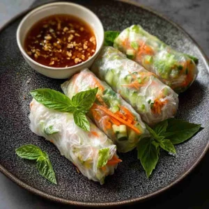 Delicious Air Fryer Rice Paper Noodle Rolls You Can Customize