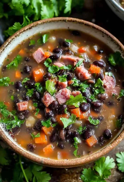 Delicious Black Bean Ham Soup Cozy Nights