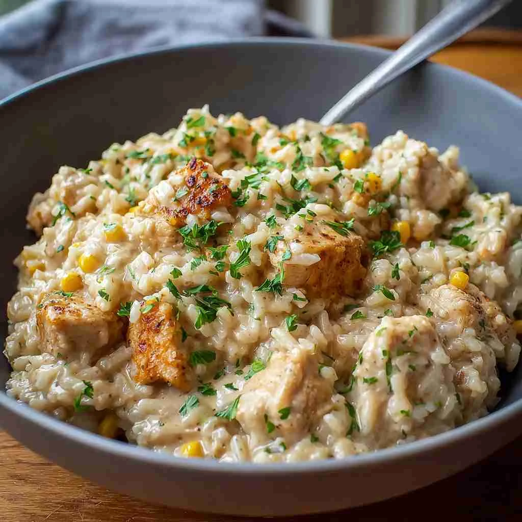 Delicious Instant Pot Creamy Chicken and Rice Recipe!