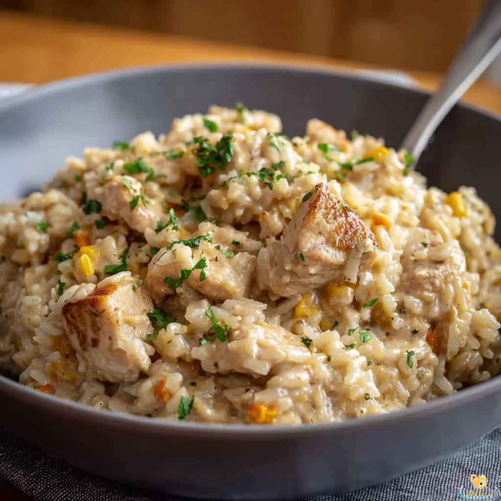 Delicious Instant Pot Creamy Chicken Rice Recipe