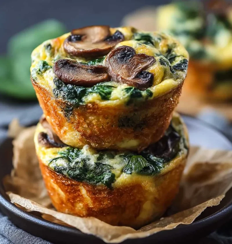 Delicious Spinach Mushroom Quiche Muffins Busy Mornings
