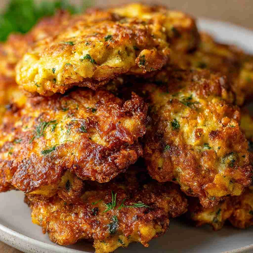 Dill Pickle Chicken Fritters