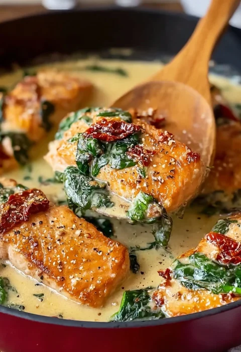 Creamy Tuscan Salmon Coconut Milk