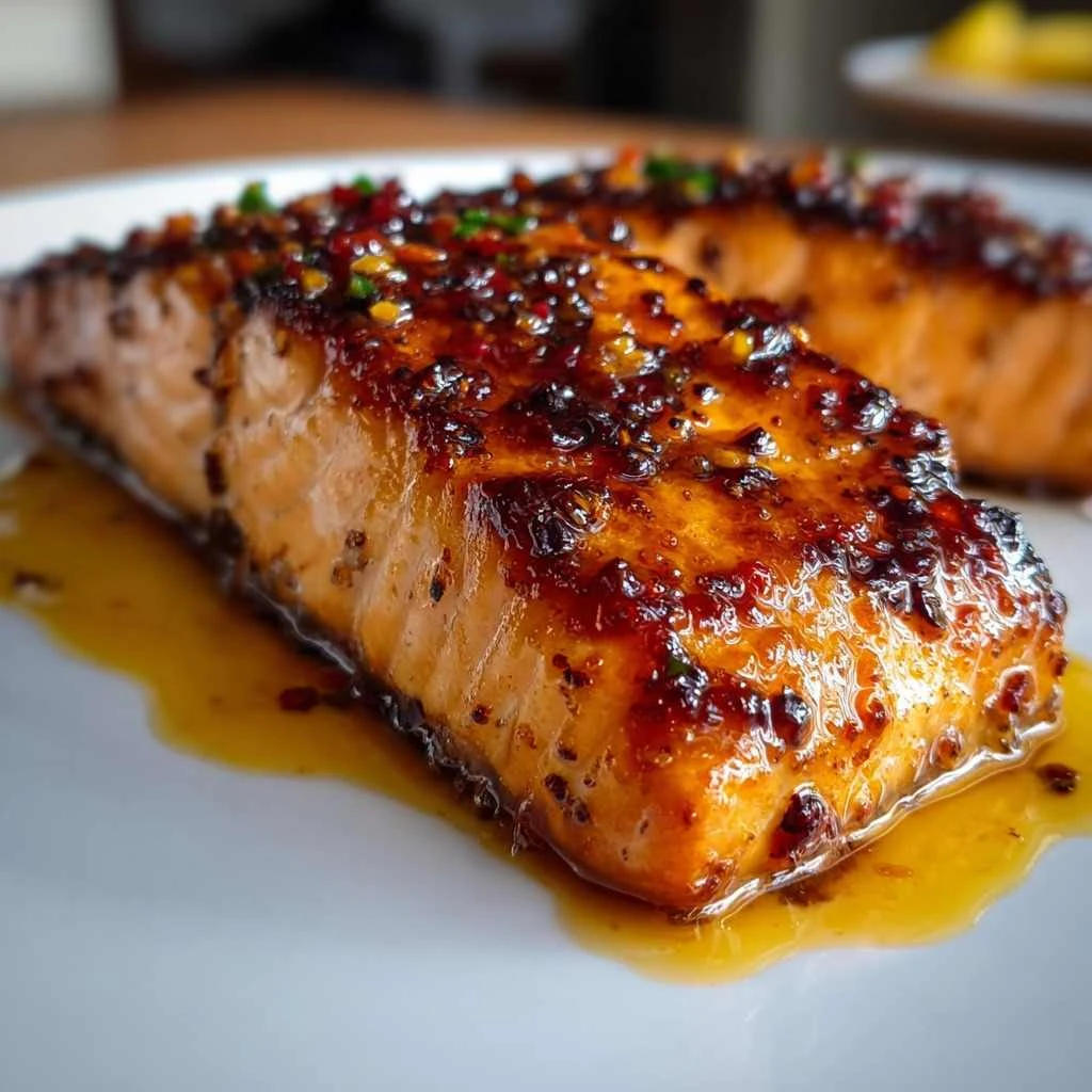 Fiery Mango Habanero Glazed Salmon Minutes