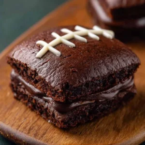 Fudgy Football Brownies