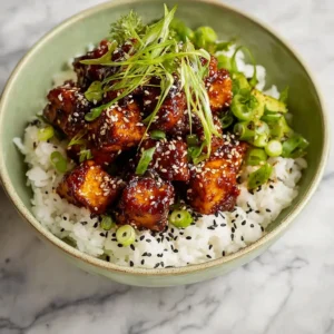 Irresistible Crispy Sticky Tofu