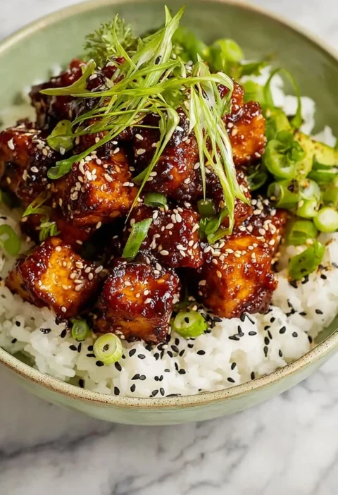 Irresistible Crispy Sticky Tofu