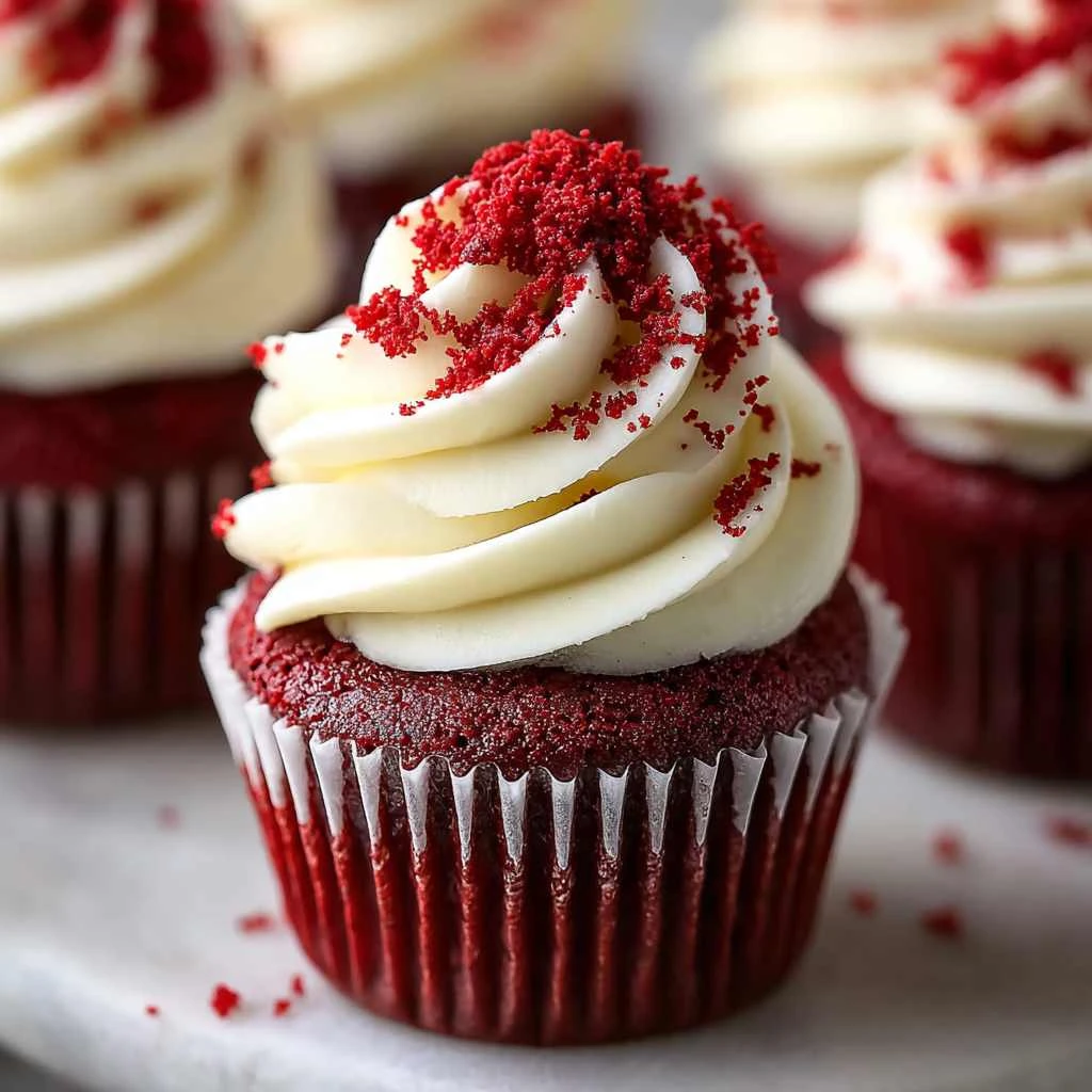 Irresistible Red Velvet Cupcakes with Creamy Frosting Magic