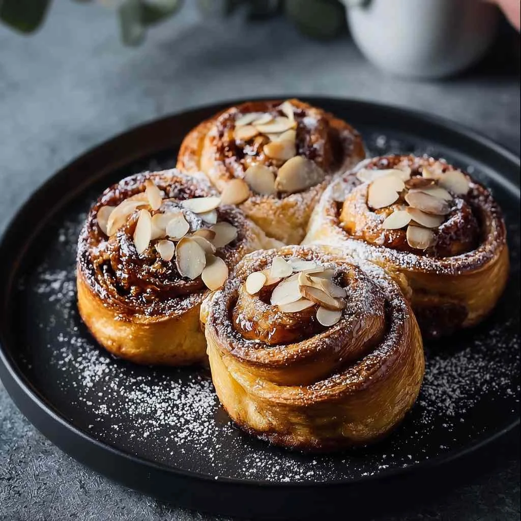 Irresistible Salted Coffee Caramel Brioche Scrolls Delight
